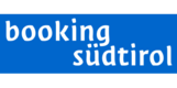 Logo von booking südtirol auf blauem Hintergrund